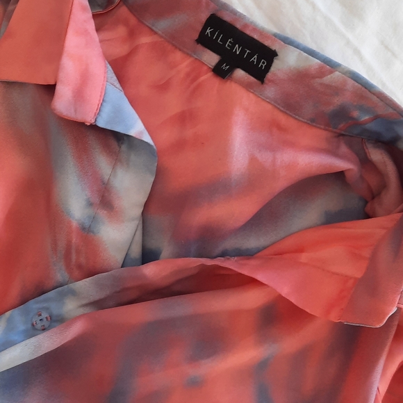 Kilentar silk wrap tie dye dress - Picture 6 of 6